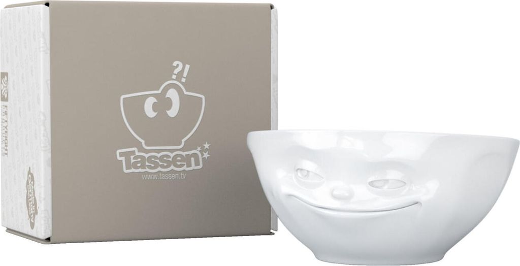 FIFTYEIGHT Schale 350ml - Grinsend weiß Produktbild 