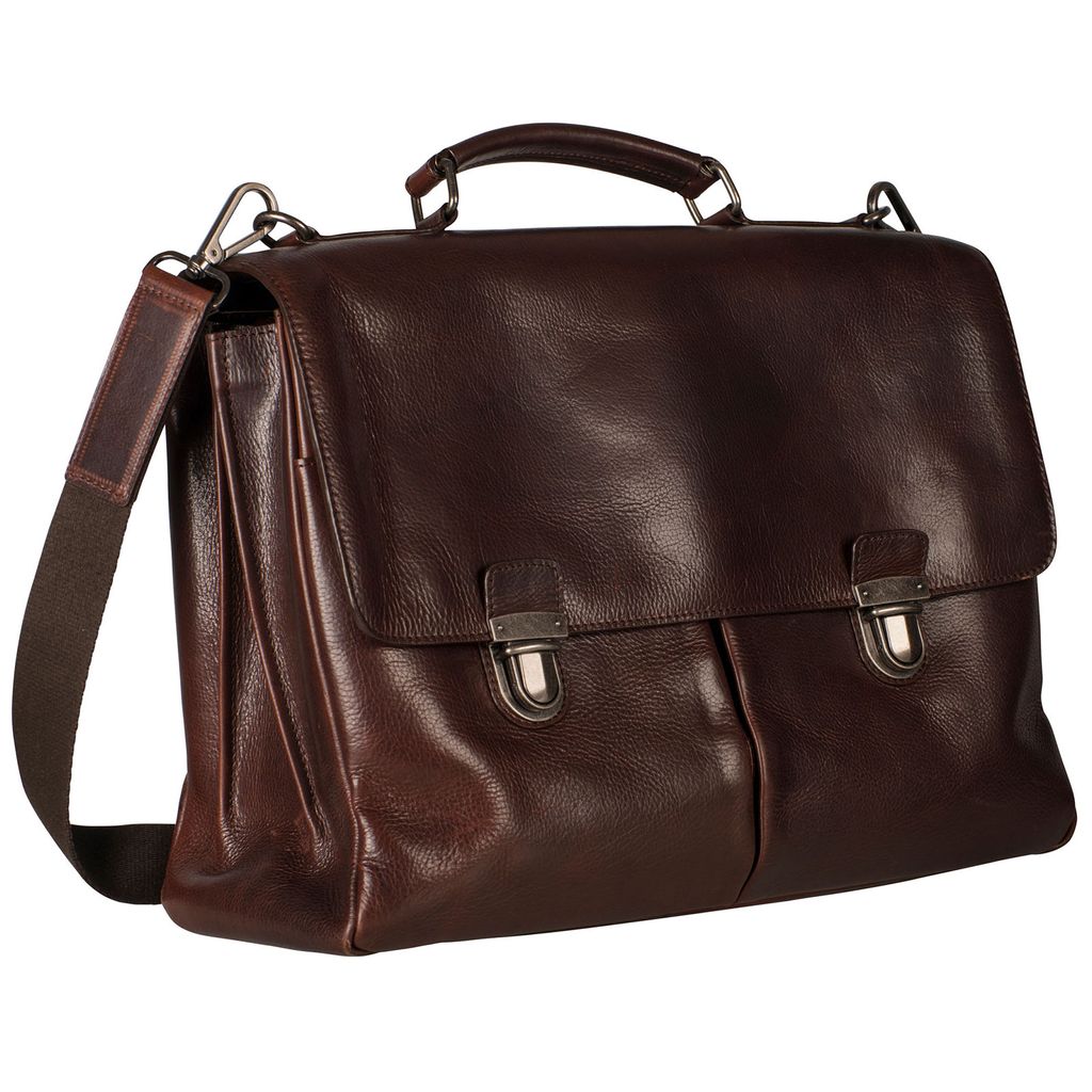 Leonhard Heyden Roma Aktentasche Leder 41 cm Laptopfach