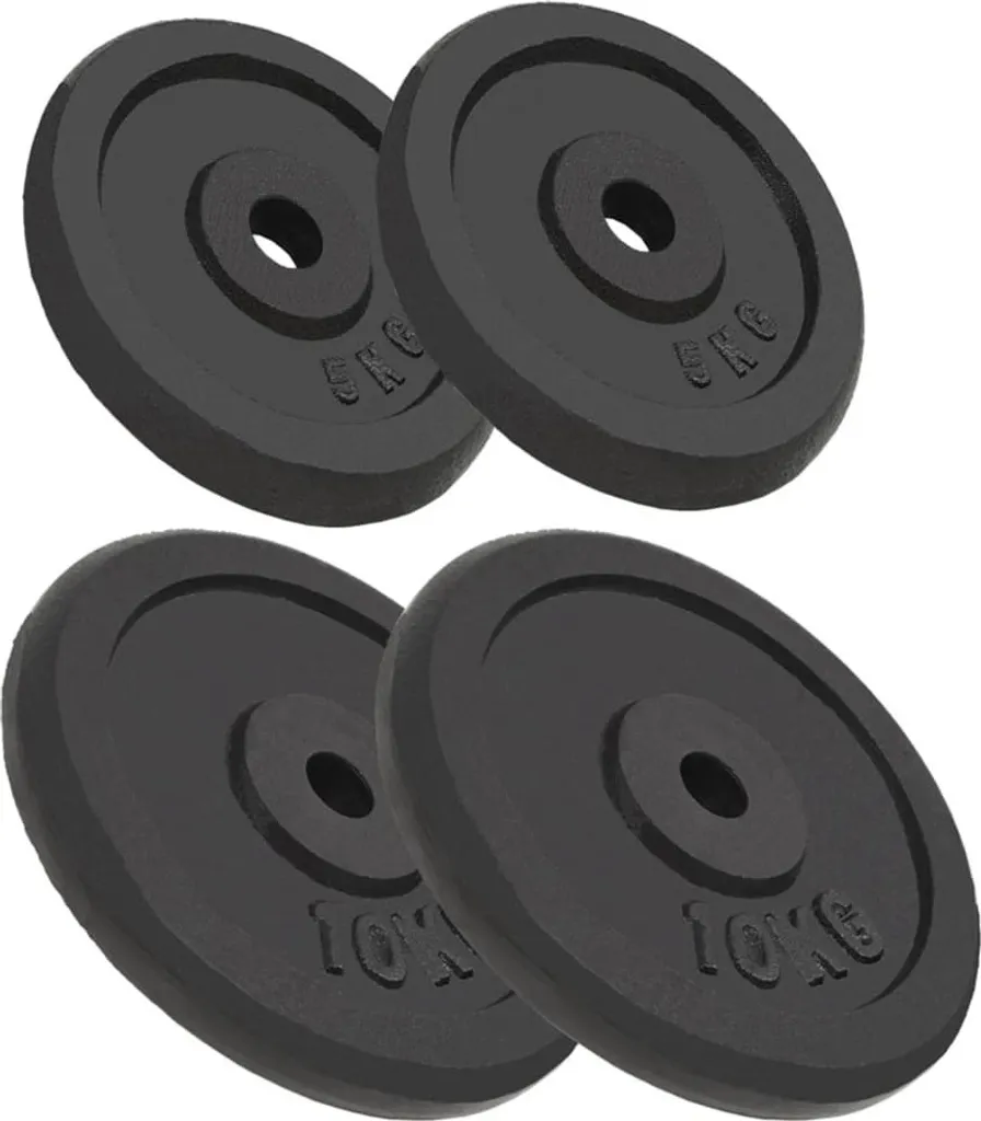 Disques fonte pour haltères 30kg - Finissez-en avec les poids encombrants