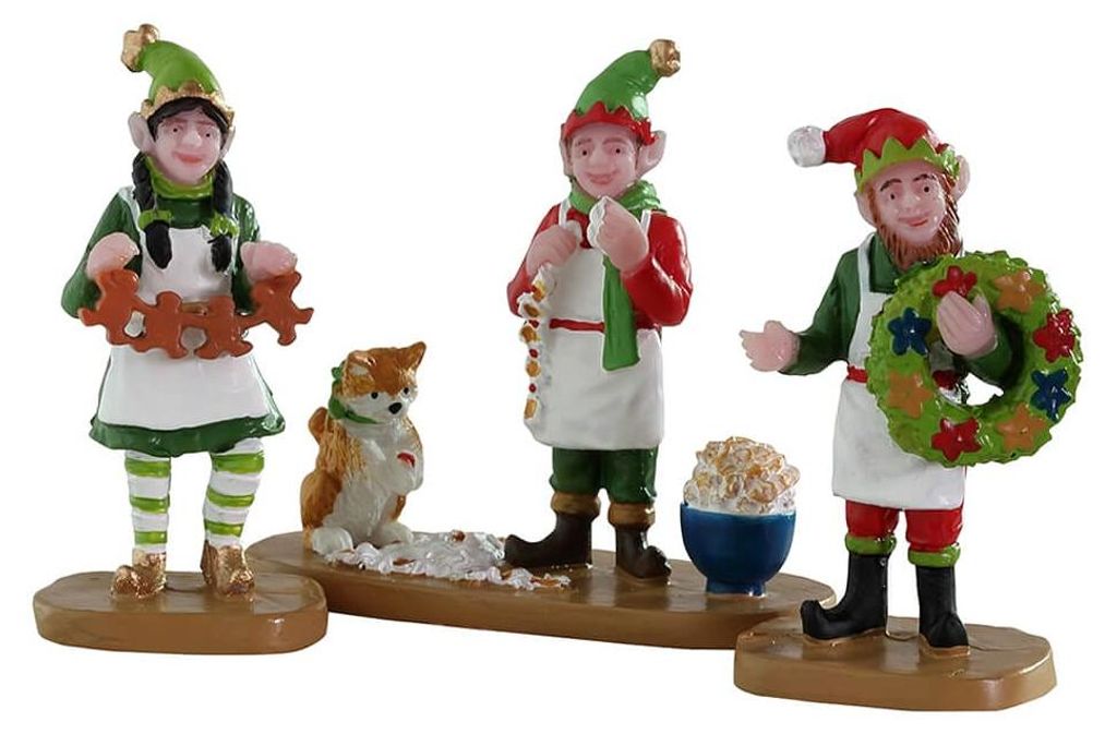 Set di 3 elfi artigianali di Natale Immagine del prodotto 