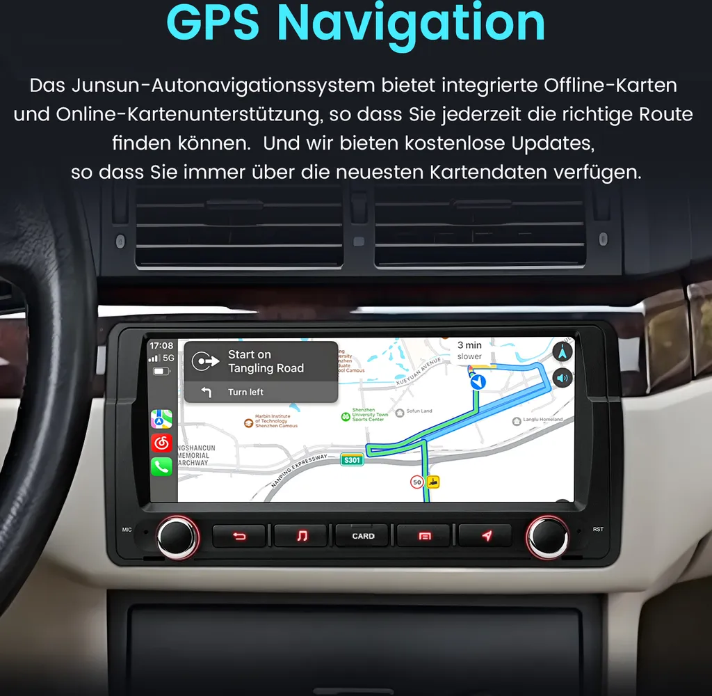 Navigatore BMW E46 Android 8 Pollici | CarPlay e Bluetooth 5.0 - 8