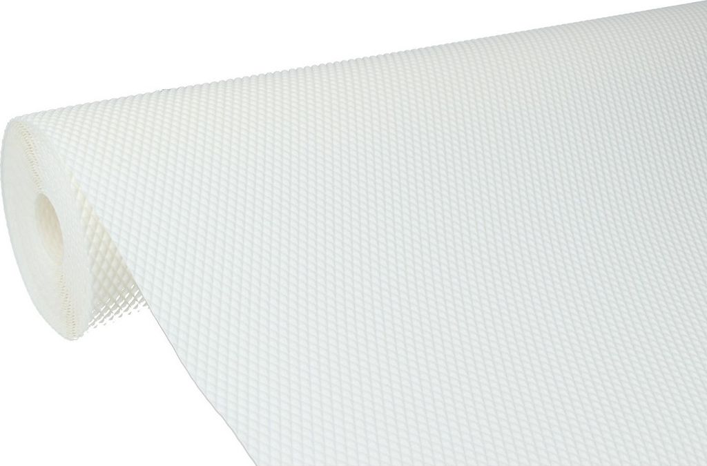 Antirutschmatte 48x500cm Küchenschrankmatte Noppenmatte rutschhemmend Einlegematte Weiß