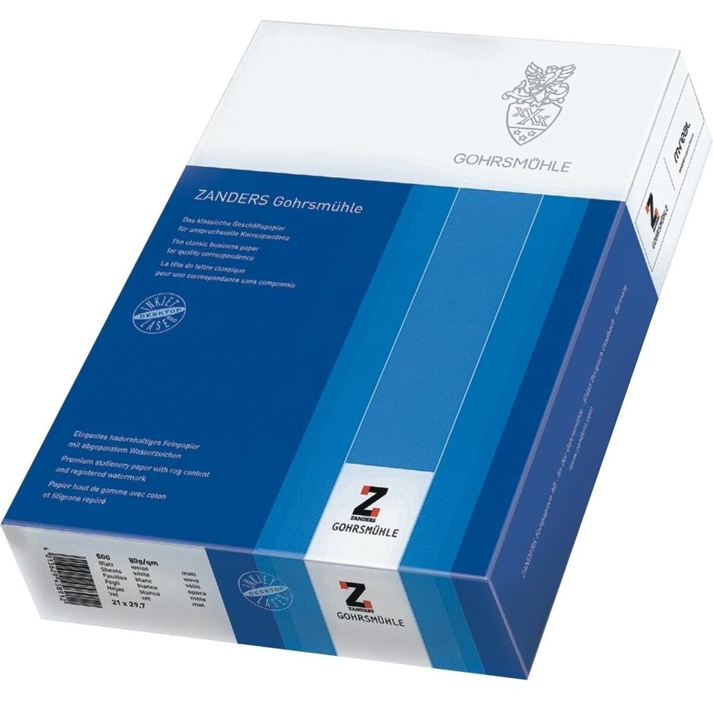 GOHRSMÜHLE Briefpapier Bankpost, DIN A4, 100 g/qm, hochweiß Produktbild 