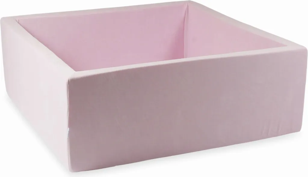 Piscina Secca 110x110 Rosa Chiaro Velvet | Senza Palline | Lavabile