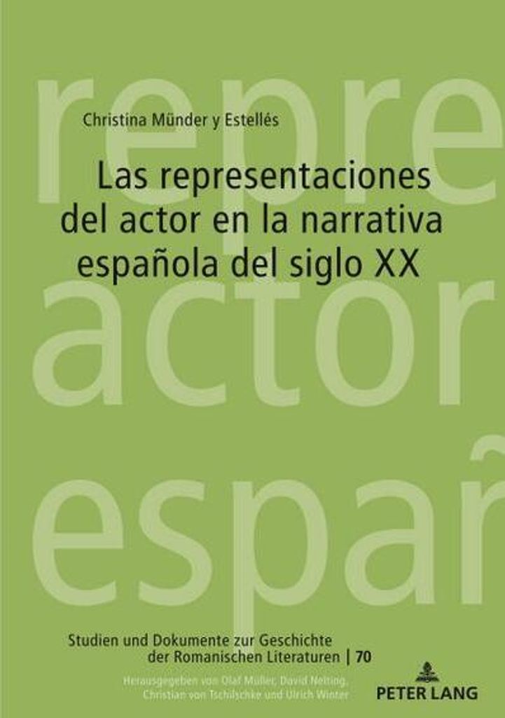 Darstellungen des Schauspielers in der spanischen Belletristik des 20