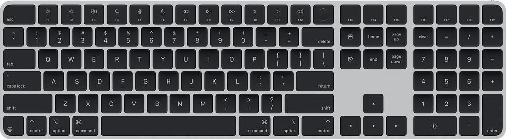Apple Magic Tastatur Universal USB + Bluetooth QWERTY US Englisch Schwarz