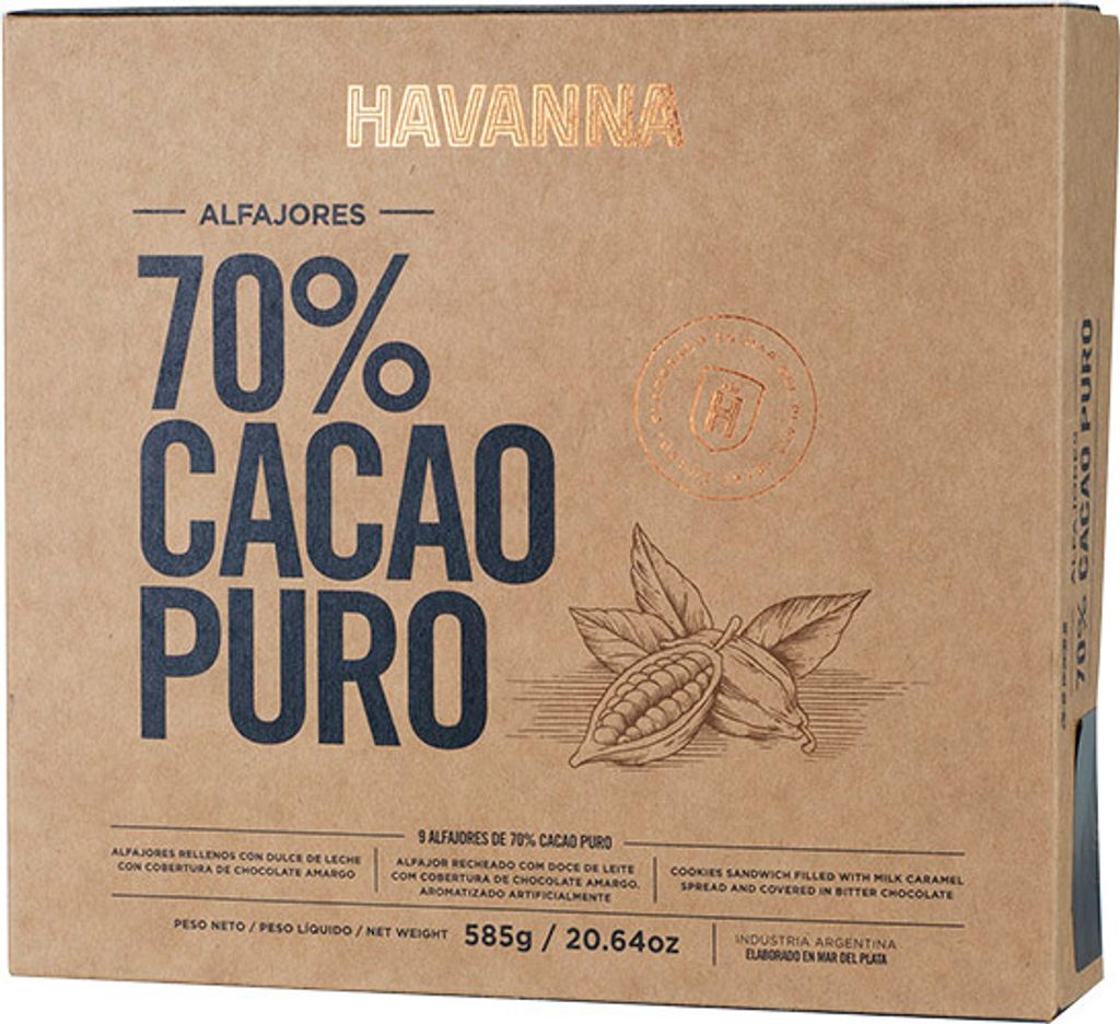 Alfajores HAVANNA 70% Cacao Puro (9er-Pack) 585g