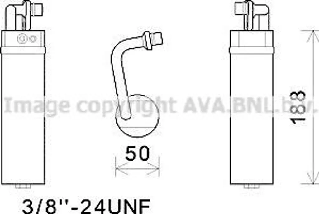 Bouteille déshydratante climatisation Qashqai - Remplace 92131JD20A AVA