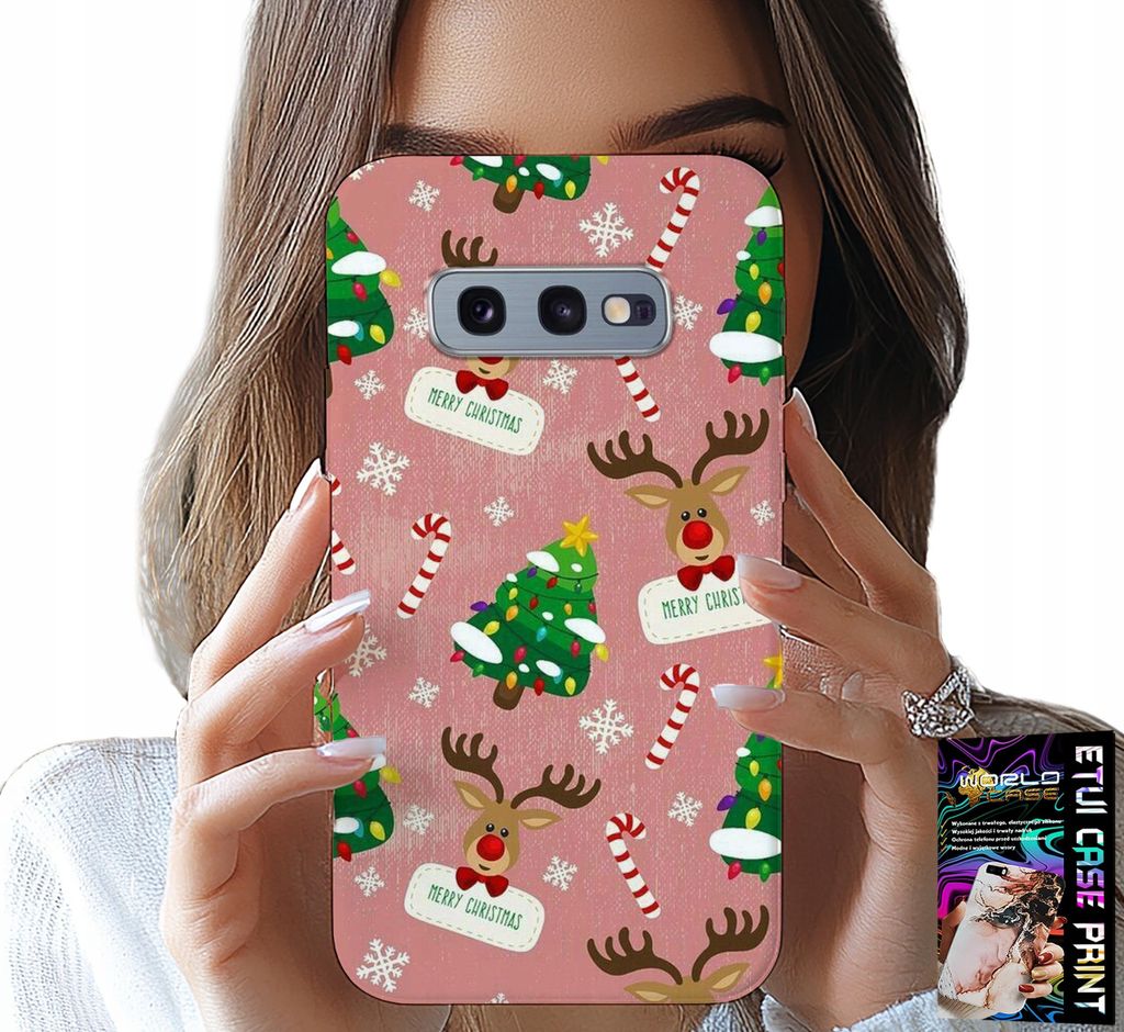 Fall Für Samsung Galaxy S10E - Weihnachtsbaum Rentier Weihnachtsbaum Designs
