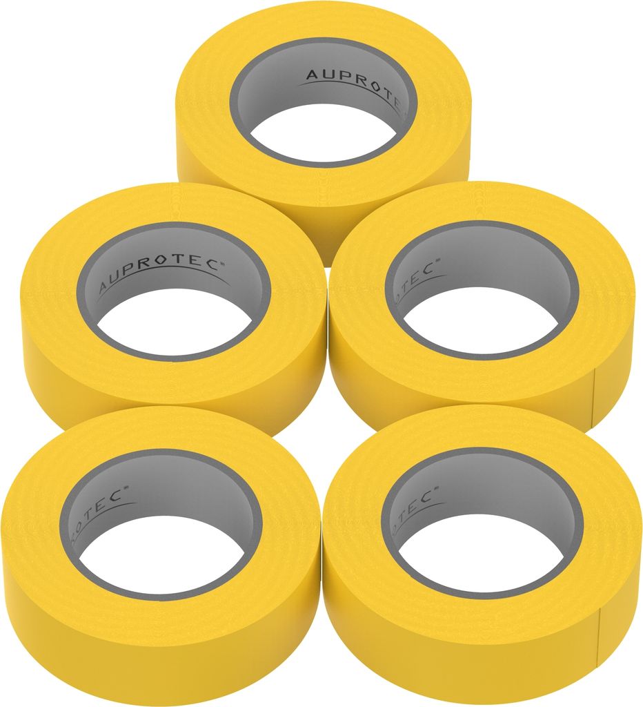 5x AUPROTEC Isolierband Gelb 15mm x 10m Elektriker Produktbild 
