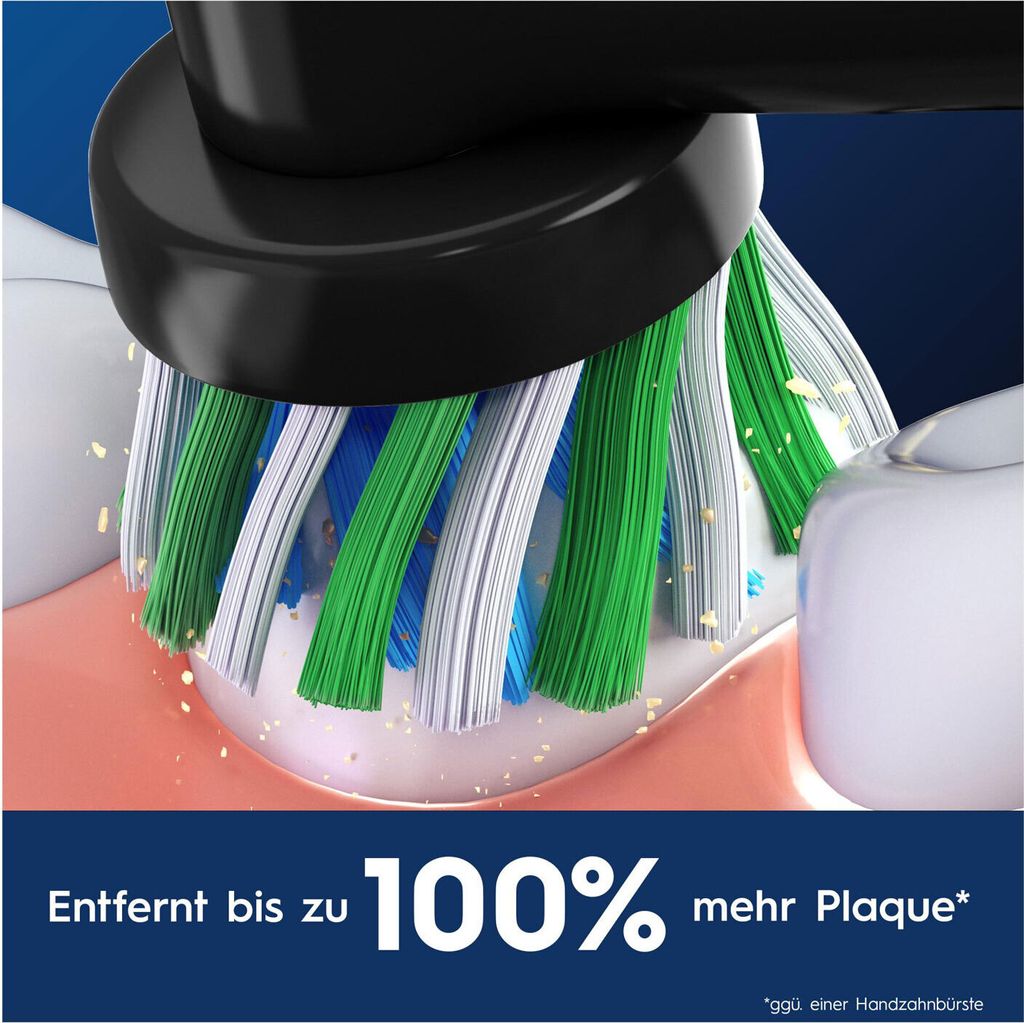4 Oral-B PRO Cross Action schwarz Zahnbürstenaufsätze Produktbild 5