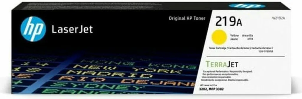 Toner HP W2192A Jaune : évitez les traces et imprimez sans bavures