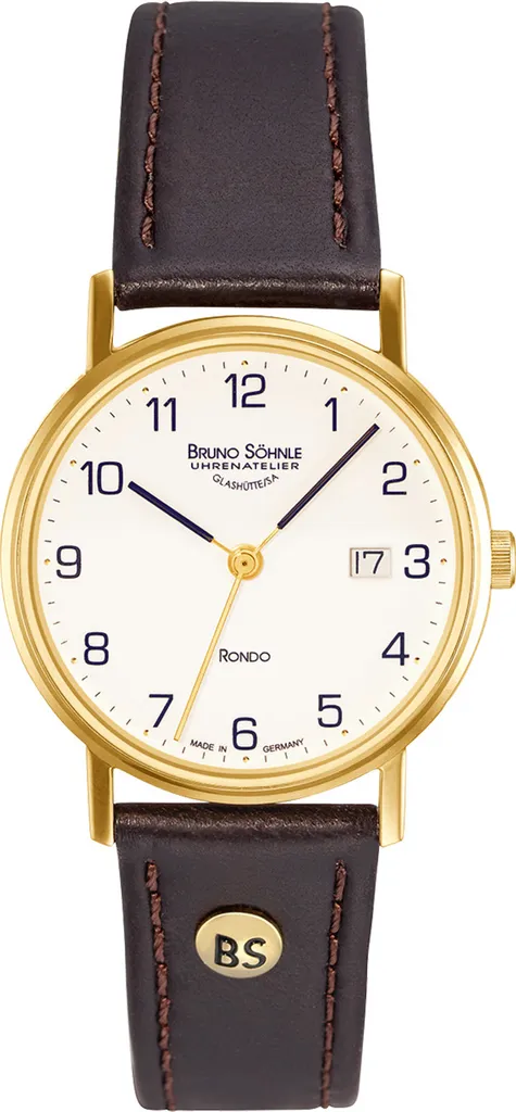 Montre Dame Bruno Söhnle Glashütte Ronda Cuir Brun 30 mm 17-33106-921