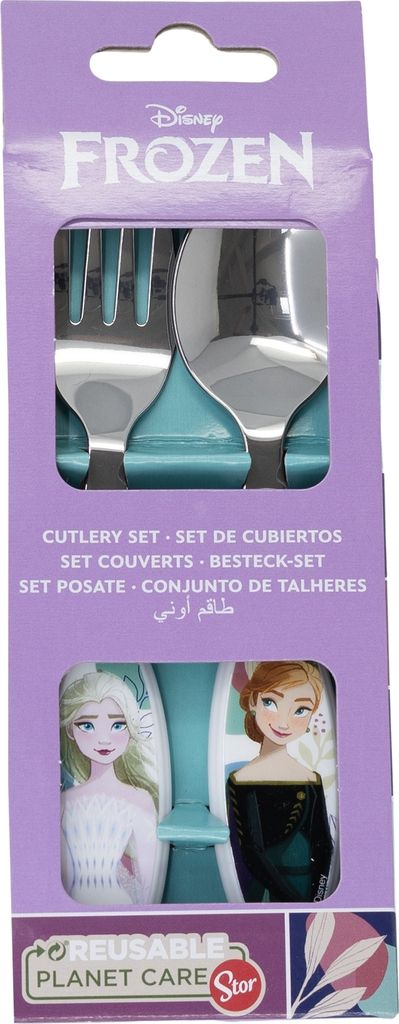 STOR Disney Frozen Kinder-Besteckset aus Metall, BPA-frei, Produktbild 