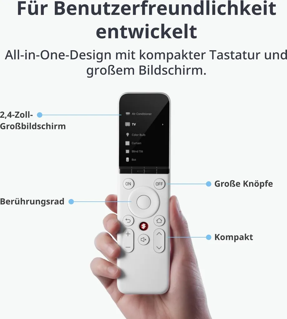 Télécommande SwitchBot All-in-One : Contrôlez IR, Bluetooth et Scènes Smart - 5