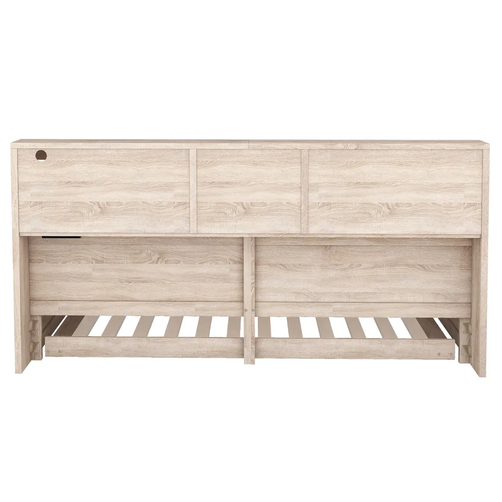 AIORBER Canapé-lit 90x200cm extensible avec LED et port USB intégré