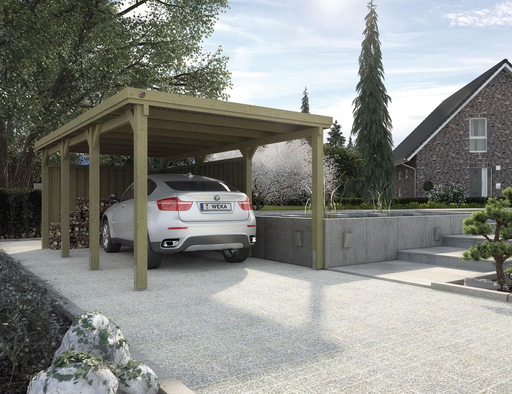 Einzelcarport 617 Gr.2 ohne Dach B x T x H 322 x 612 x 233 Produktbild 