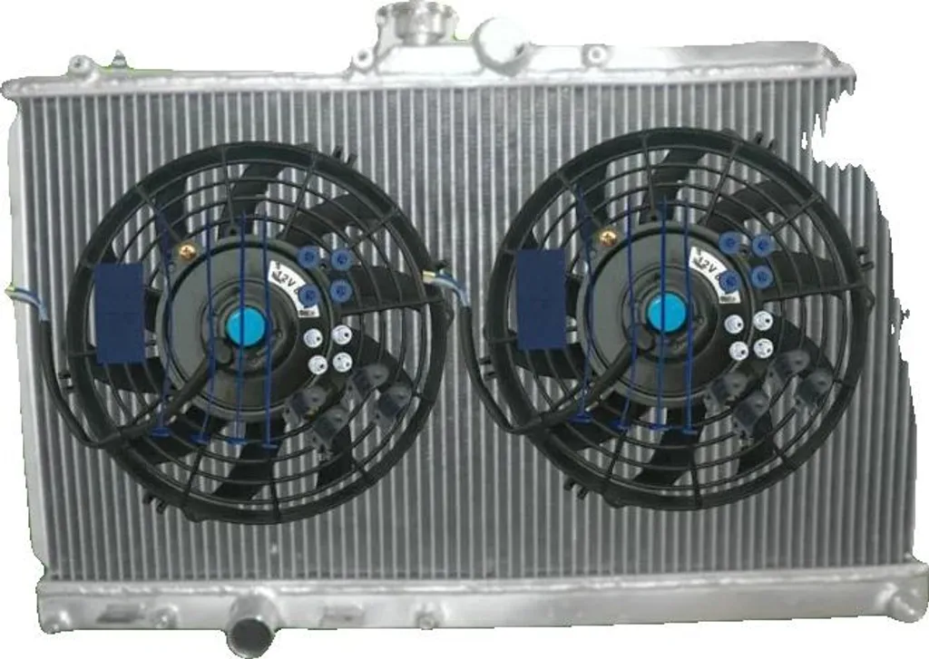 Radiateur de Refroidissement Moteur Alu pour Lancer EVO 7 8 9 Bi-rangée