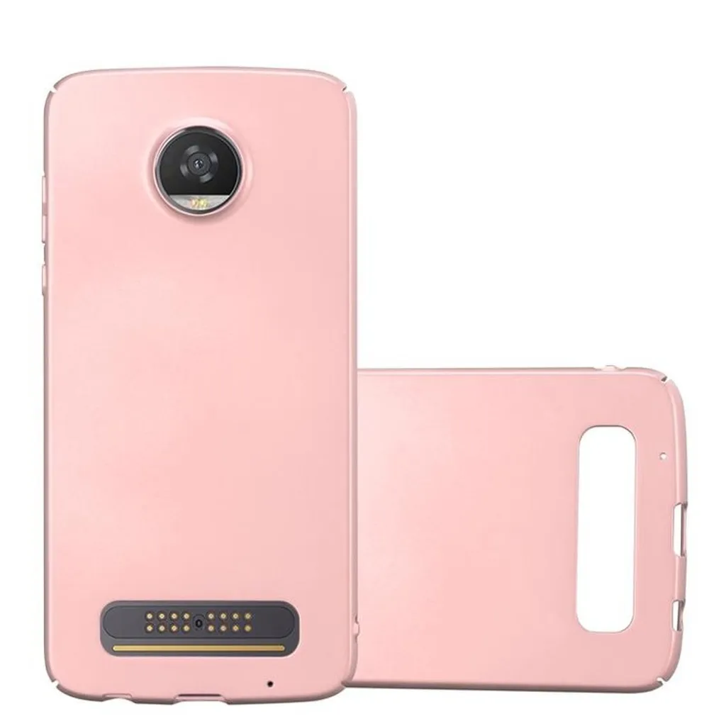 Cadorabo Custodia per Motorola MOTO Z2 PLAY / Z2 FORCE Custodia protettiva in rosa Custodia rigida Custodia per telefoni cellulari