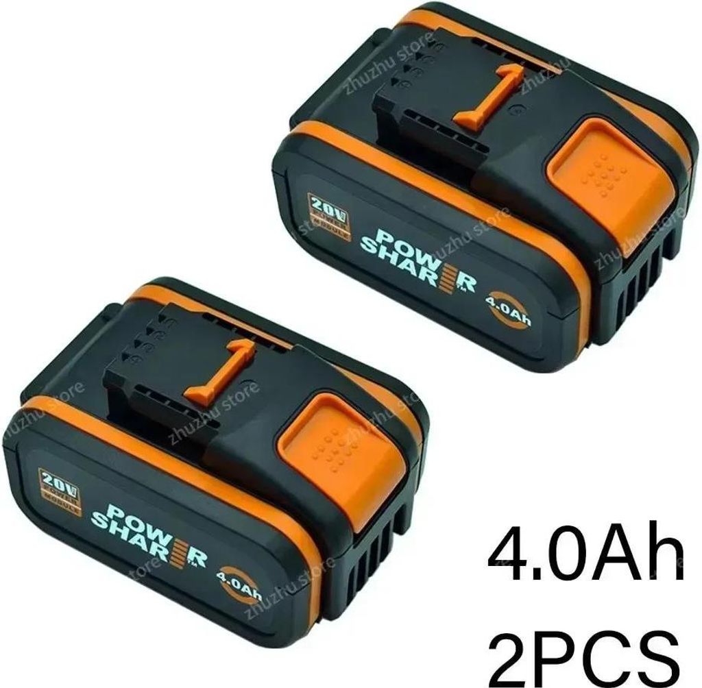 Ersatzakku für Elektrowerkzeuge - Akku-Pack 20V Li-Ion - Kompatibel mit WA3553 - 2x 4Ah (8Ah) - 2er Set - Rosa