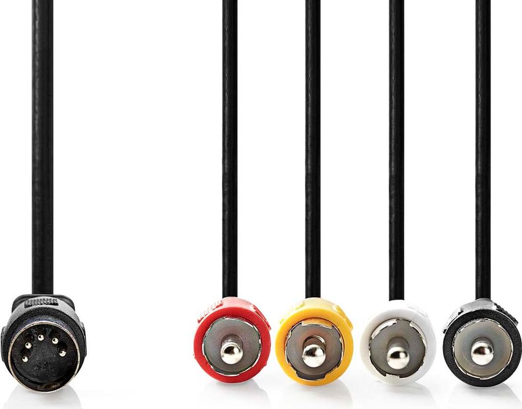 Nedis DIN-Audio-Kabel - DIN 5-Pin Stecker - 4x RCA Stecker Produktbild 
