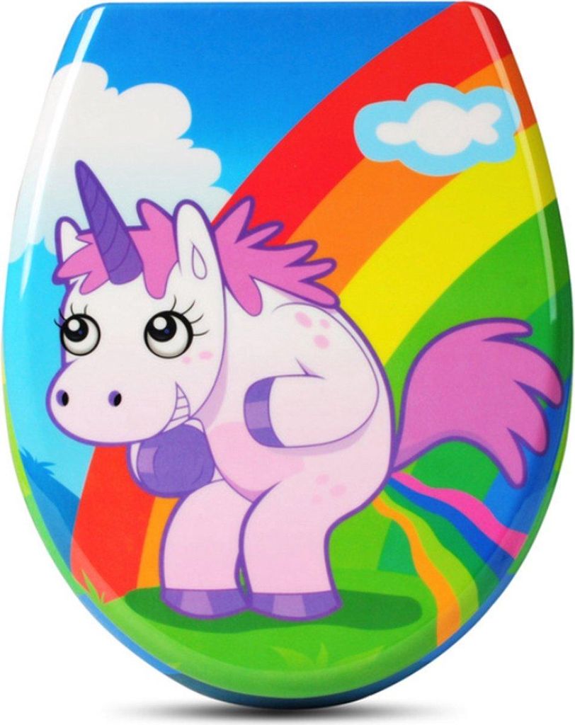 WC-Sitz – Antibakteriell – Soft-Close – Universell – Pony-Print