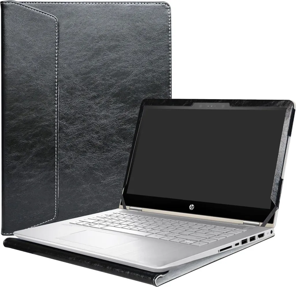 Housse Ordinateur Portable HP Pavilion x360 14-ba Noir avec Poignée