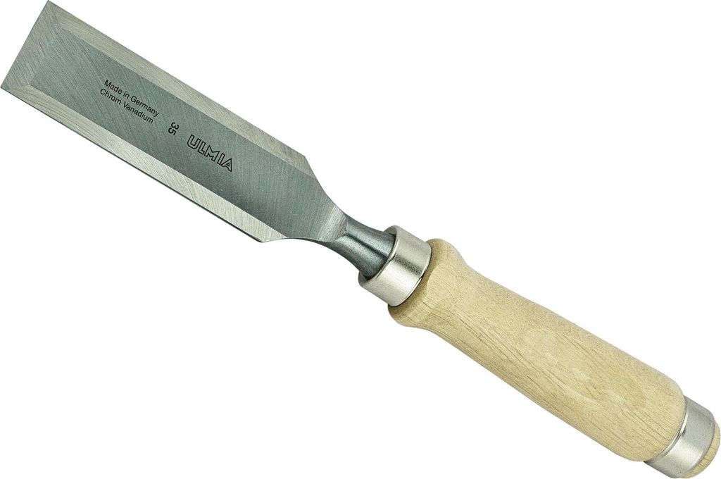 ULMIA Stechbeitel 35 mm 315 mm hellem Holzheft zur Bearbeitung von Holz 164-35
