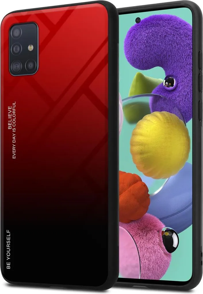 Cadorabo Cover per Samsung A51 4G / M40s Custodia Vetro Temperato