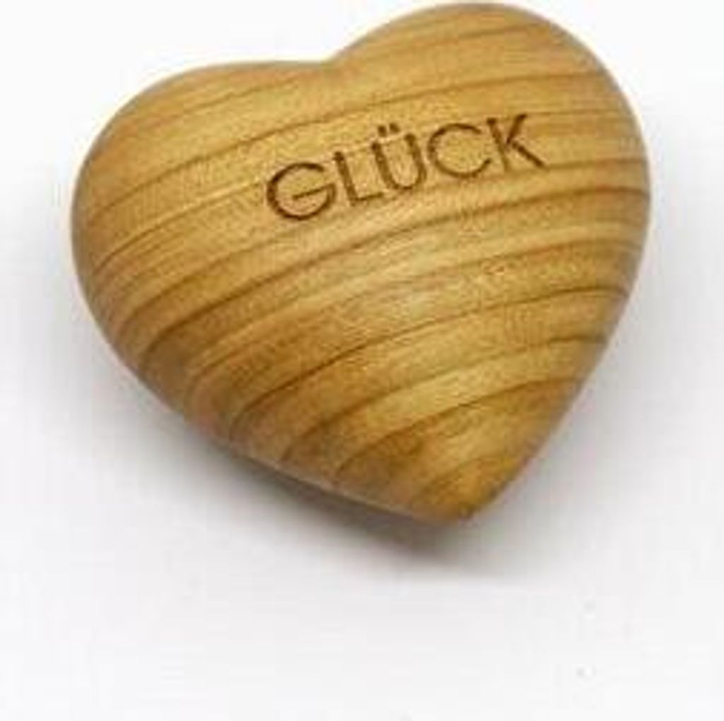 Thankgoods Sag ́s mit HERZ Handschmeichler Glück, 6,5 x 5,5 cm, 8477404