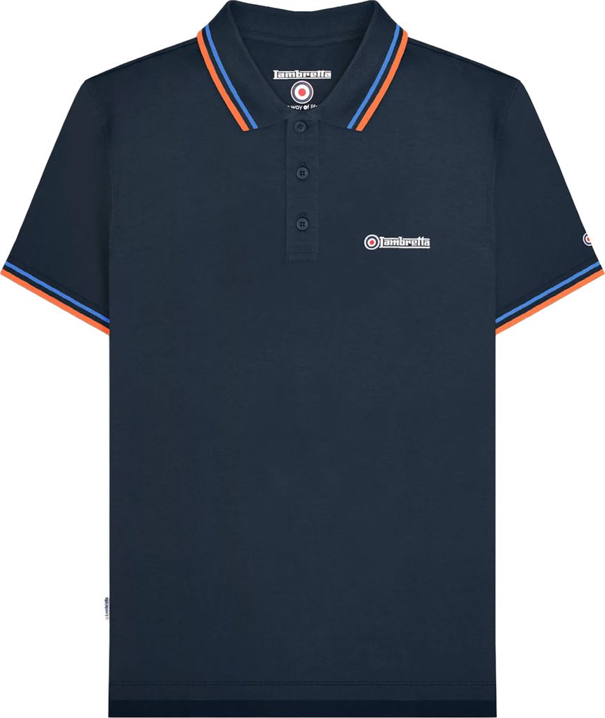 Lambretta - Polo "SS25" da uomo LB239 (XXL) (blu/marino) Immagine del prodotto 