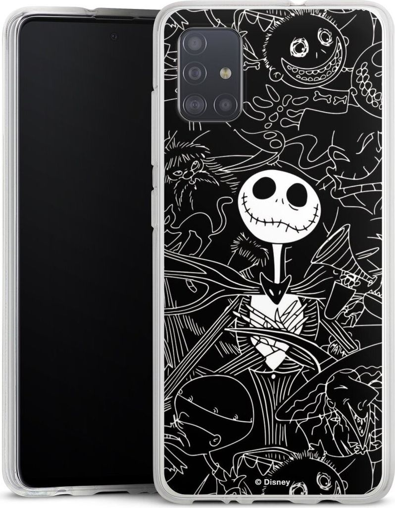DeinDesign Handyhülle für Samsung Galaxy A51 Silikon Hülle Case Smartphone Schutzhülle Disney Halloween Nightmare Before Christmas