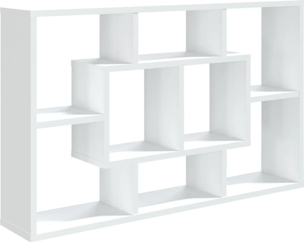 Wandregal Weiß 85x16x52,5 cm Holzwerkstoff