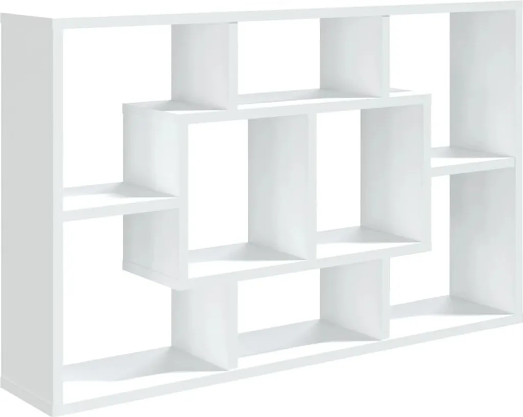 Scaffale Ufficio Bianco 85cm - Mobile a Parete Organizzazione Documenti - 2