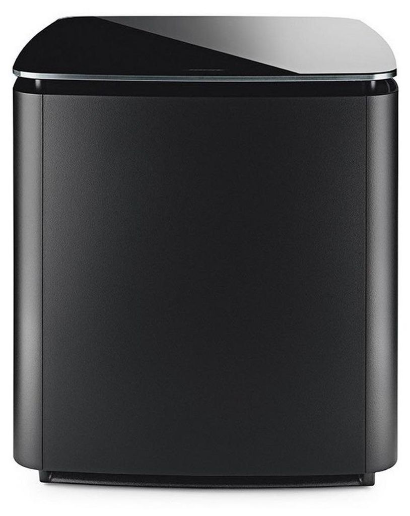 A black subwoofer is shown from the front.