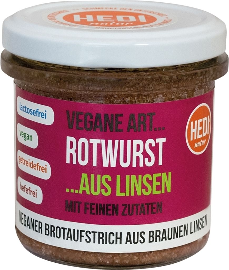 Vegane Art - Rotwurst aus Linsen 140g Produktbild 