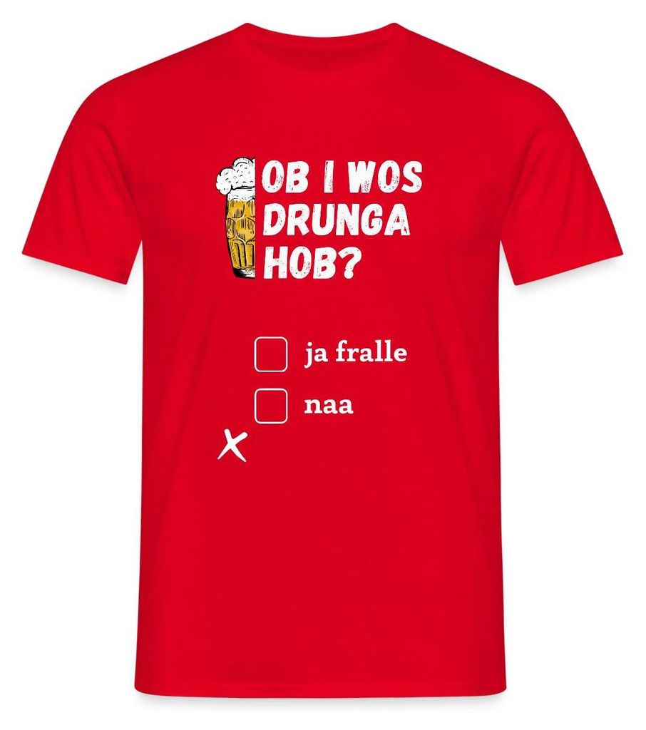 Spreadshirt Bayern Bayrisch Bier Design Volksfest Männer T-Shirt, L, Rot