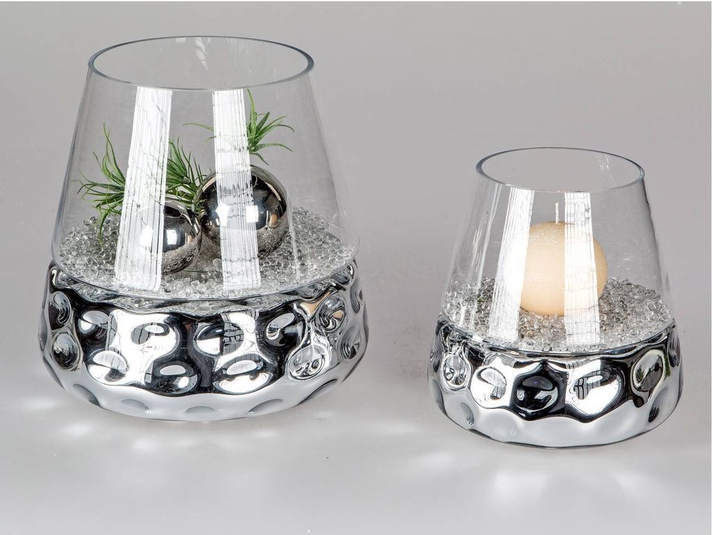 Formano Windlicht Dots aus Glas und Metall , 27 cm, 1 Produktbild 2