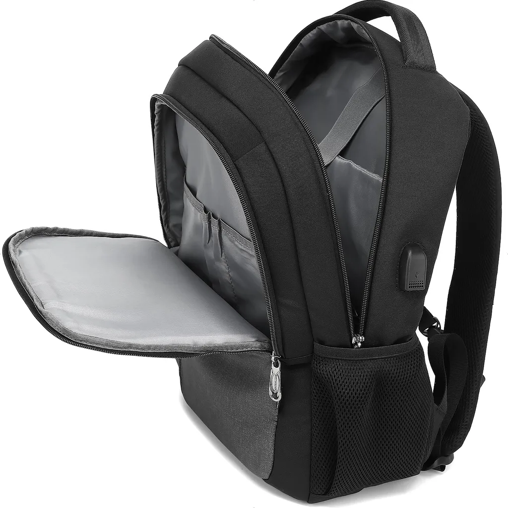 Sac à dos USB pour PC 15,6 pouces - Compartiment rembourré 23L Anthracite