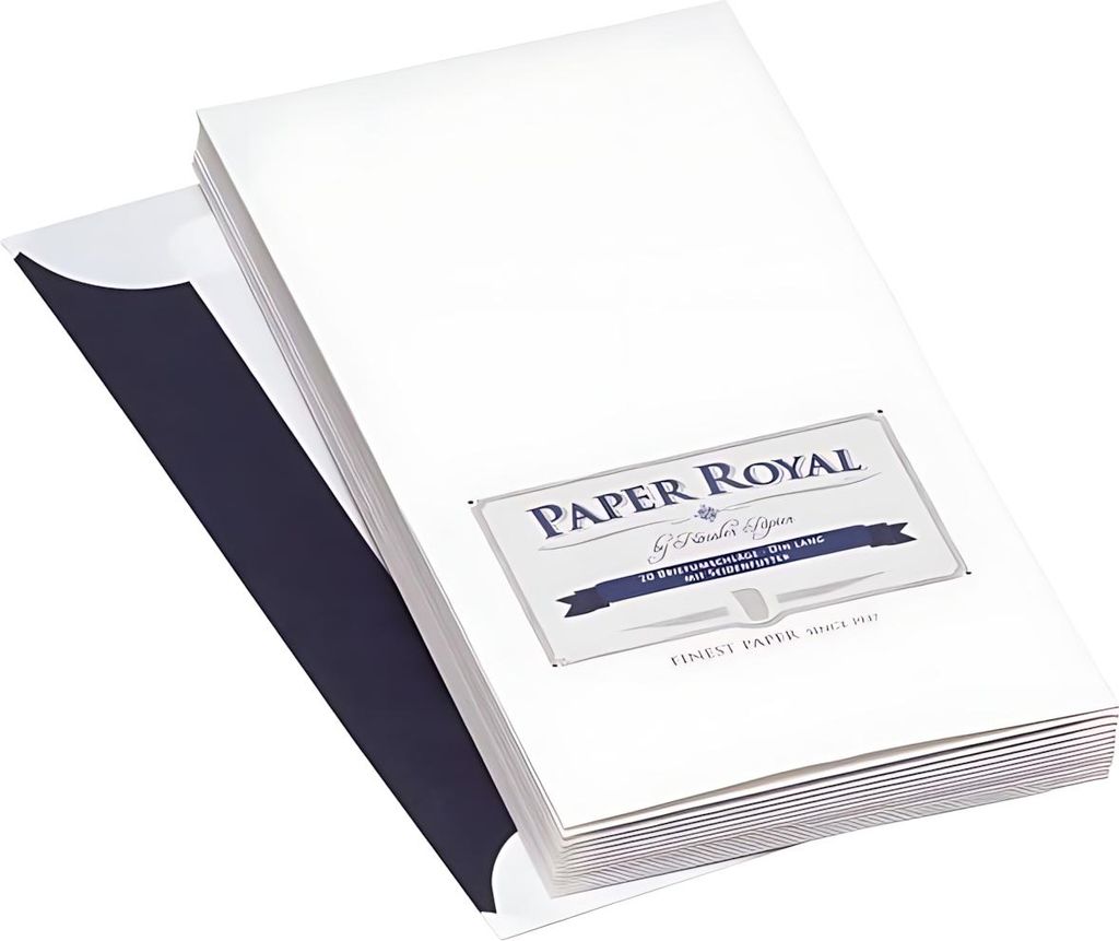 RÖSSLER Briefumschläge Paper Royal weiß DIN lang 20 Stück