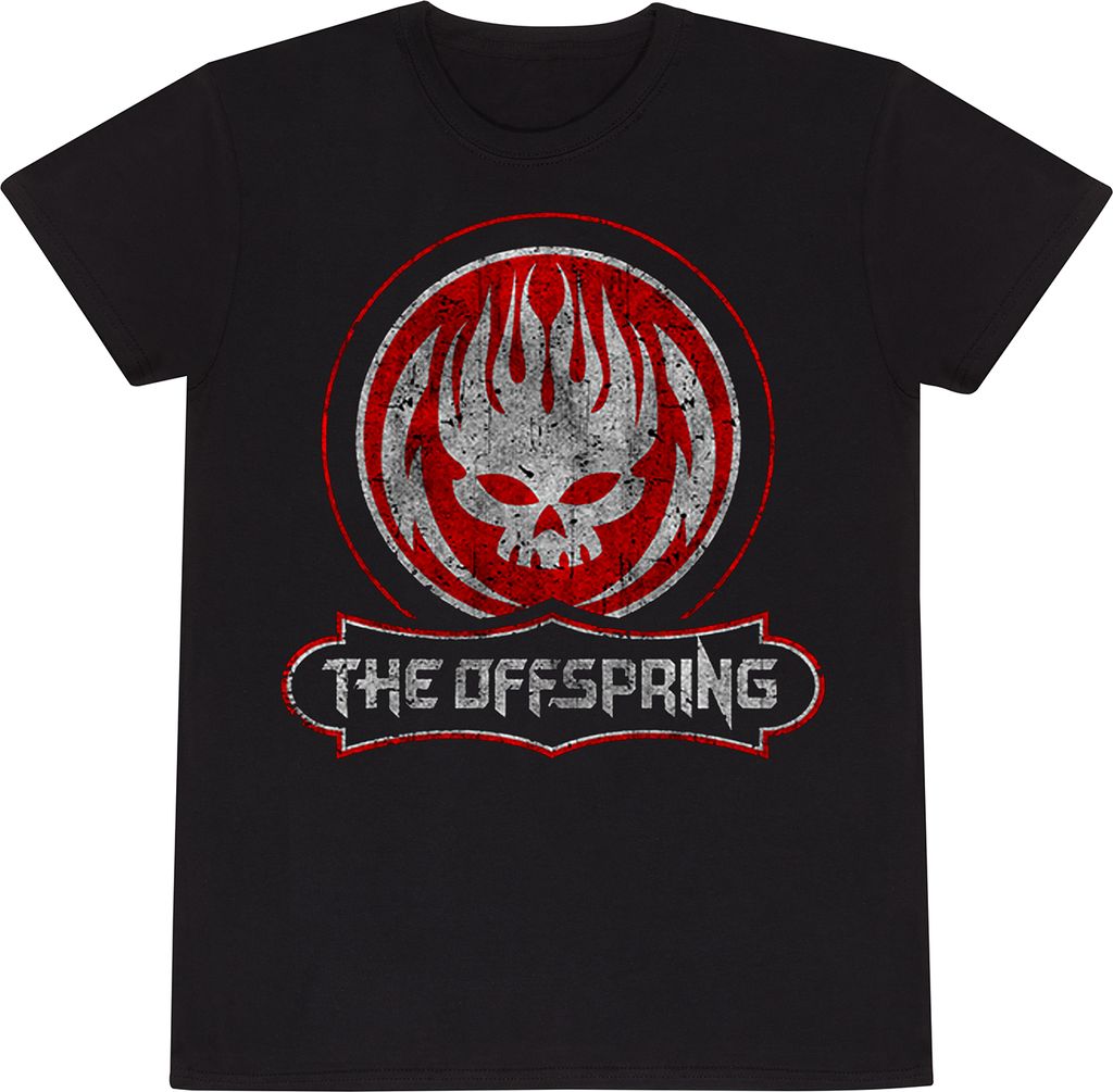 The Offspring T-Shirt XL Schwarz Uni Distressed Skull Produktbild 