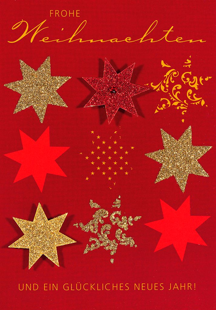 Weihnachten Glückwunschkarte im Format 115 x 17cm mit Umschlag