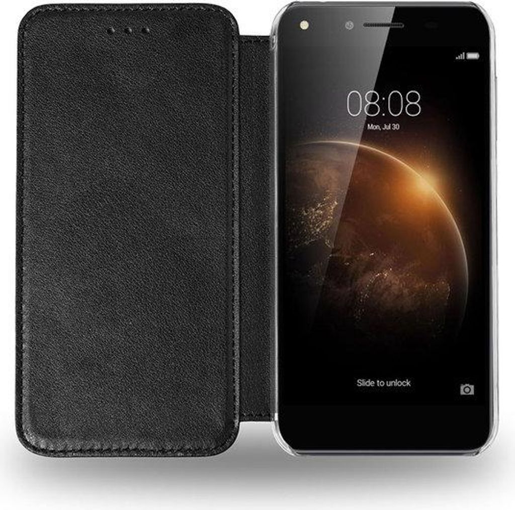 Azuri AZBOOKCLRHUY6IIC-BLK, Folio, Huawei, Y6 II Compact, Schwarz, Transparent