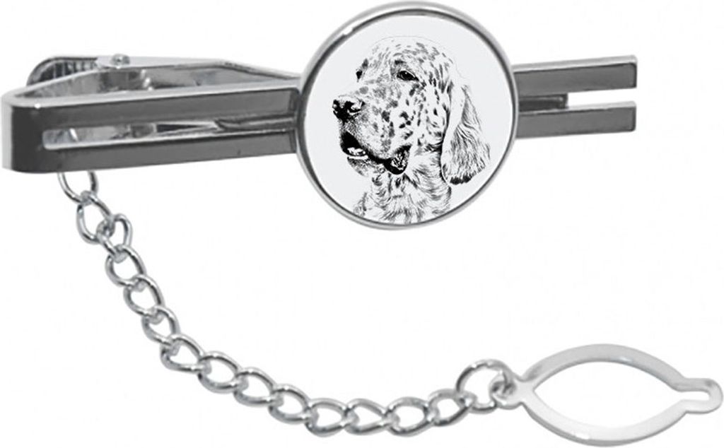 English Setter, Englischer Setter - Krawattenklammer mit Hund, personalisierter Krawattenclip, einzigartiges Geschenk für Männer von der Marke Ar...