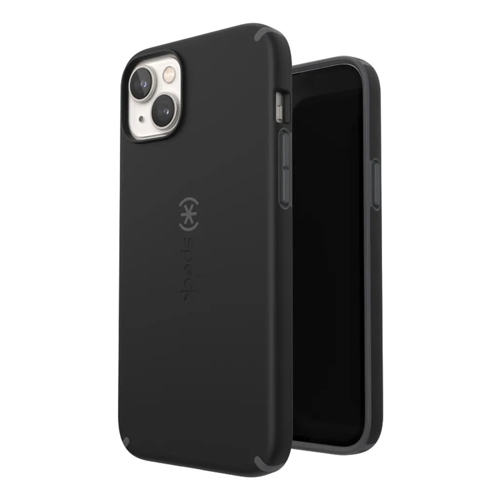 Protection iPhone 15 Plus Speck CandyShell Pro MagSafe Antichoc Grise