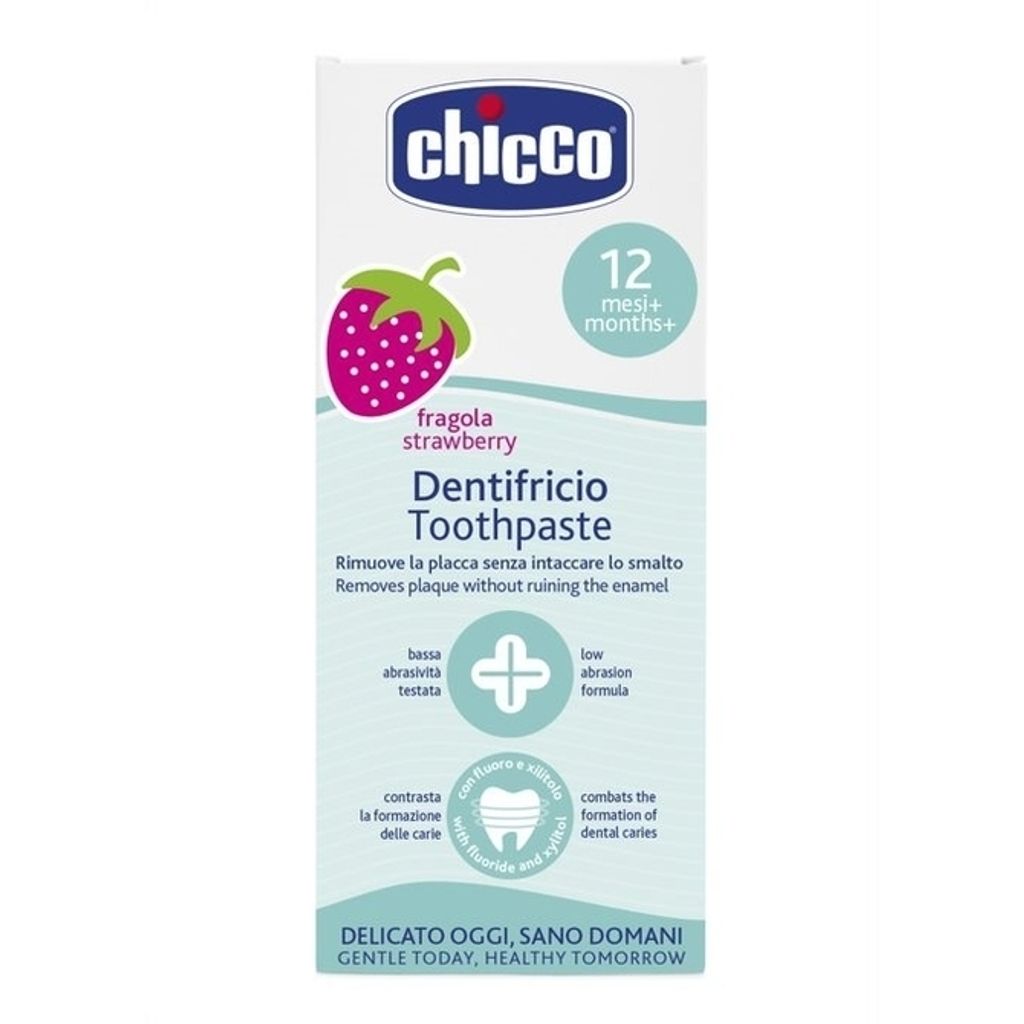 Chicco, pasta dental de fresa, protección contra las Imagen del producto 