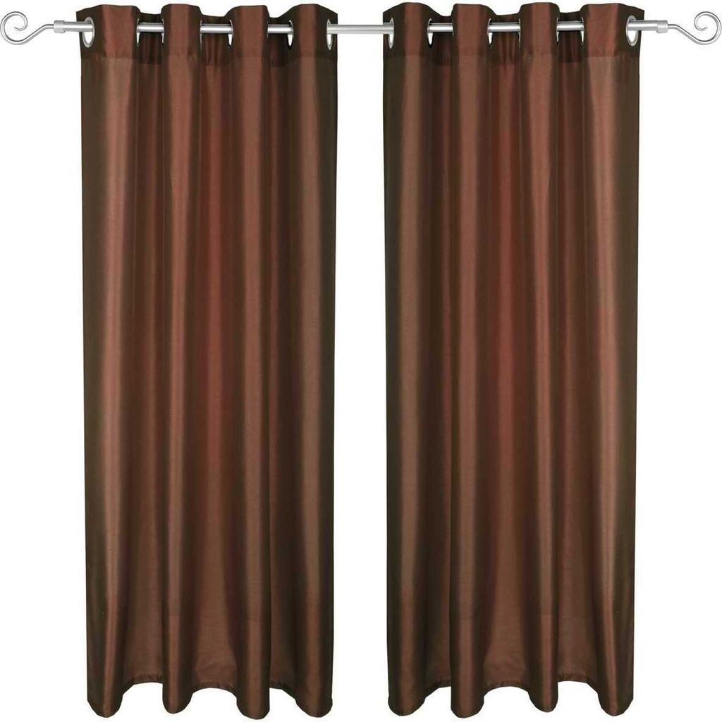 Blickdichter Dekoschal mit Ösen ( Innen Durchmesser ca. 4cm ) im 2er Pack, Fertiggardine Alessia in vielen Größen und Farben