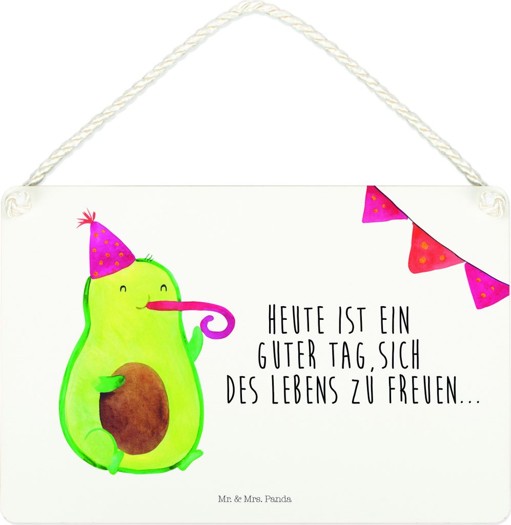 Mr. & Mrs. Panda Schild Avocado Party DIN A4 - Weiß - Geschenk, Wandbild Holz, Geburtstag, Avocados, kleine aufmerksamkeit, holzbild, Türschild, ...