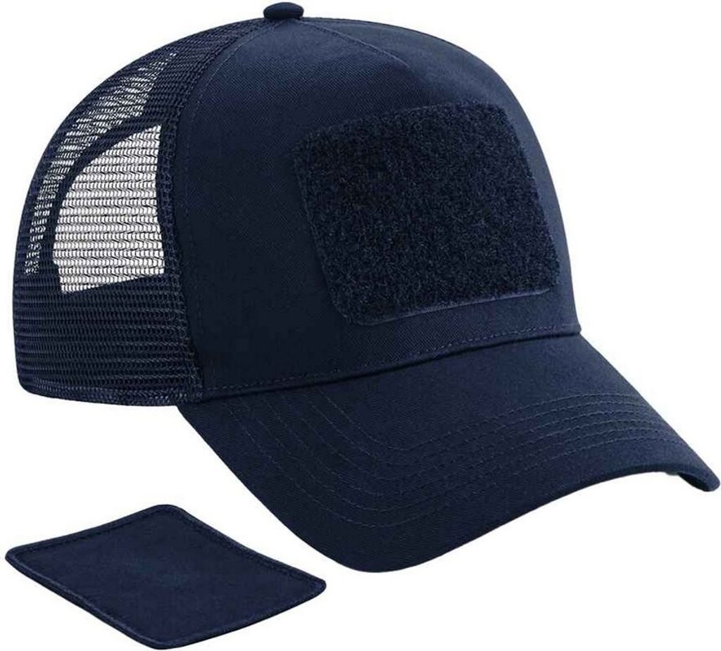 Beechfield Patch Snapback Trucker Kappe PC3956 (Einheitsgröße) (Dunkelblau)