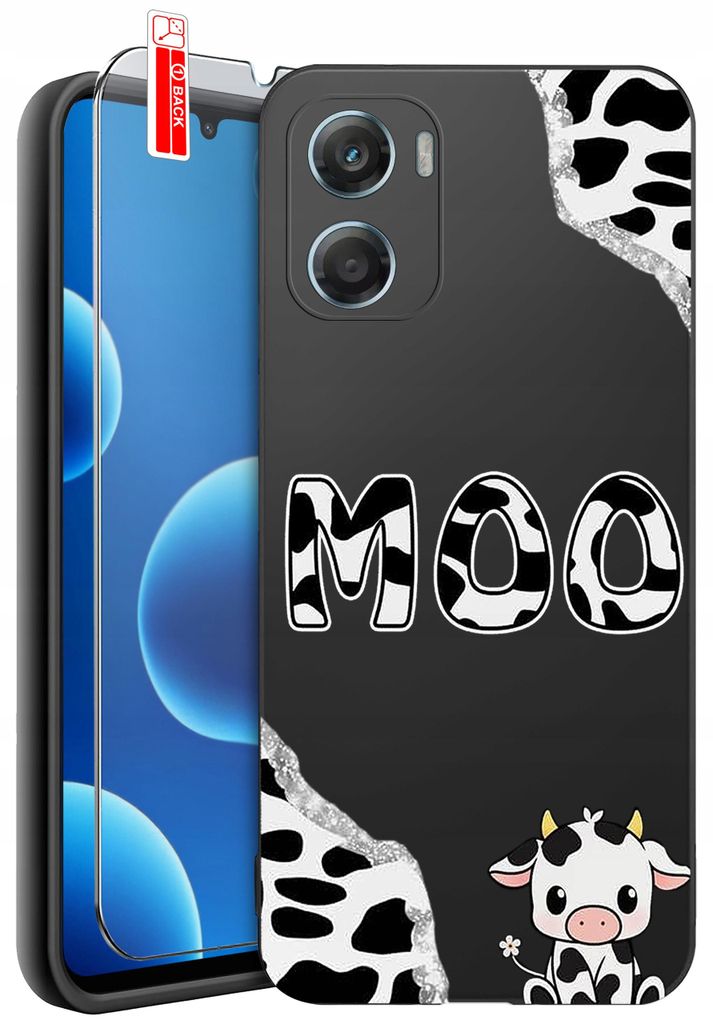 Hülle für Motorola G06 | G06 Power-Designs | Mattes Silikonetui + 9H-Glas